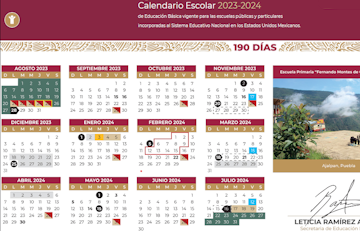 Imagen para la gallería Calendario Escolar 2023 - 2024